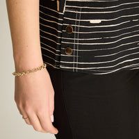 Blusa Arena Manga 3/4 Elasticidad Nula Sin Forro Calce Normal Tela Plano