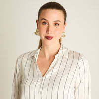 Blusa Crudo Manga Larga Elasticidad Nula Sin Forro Calce Normal Tela Plano