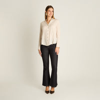 Blusa Arena Manga Larga Elasticidad Nula Sin Forro Calce Normal Tela Plano