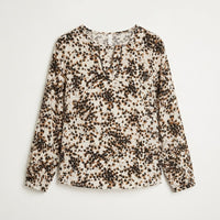 Blusa Estampada Escote Redondo en plano