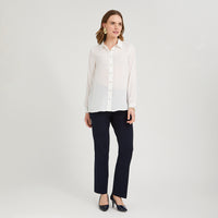 Blusa Manga Larga con Botones Crudo