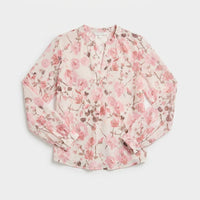 Blusa Escote Mao un Botón Rosado en plano