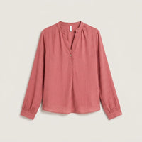 Blusa Escote Mao un Botón Rosado en plano
