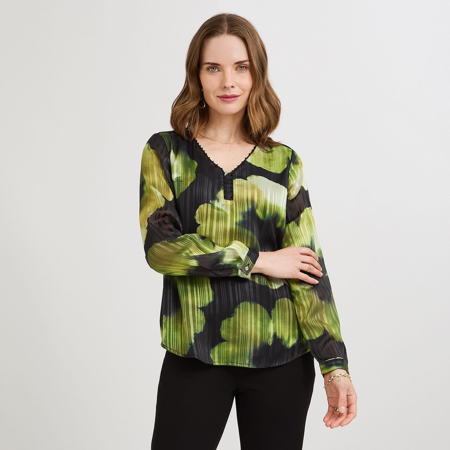Blusa Print Frontal Verde