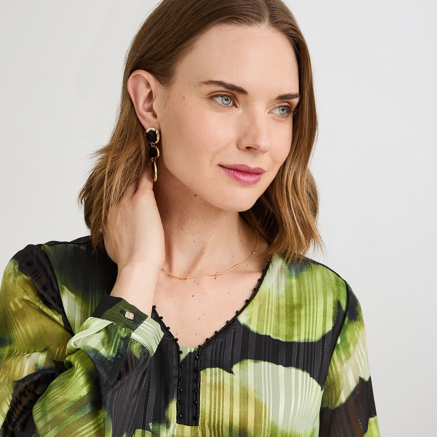 Blusa Print Frontal Verde