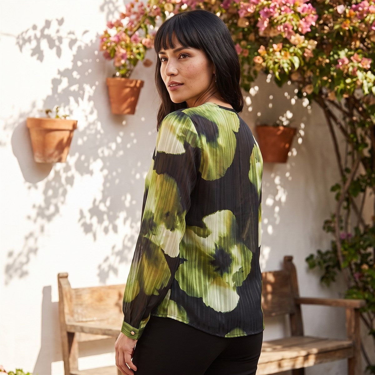 Blusa Print Frontal Verde lifestyle