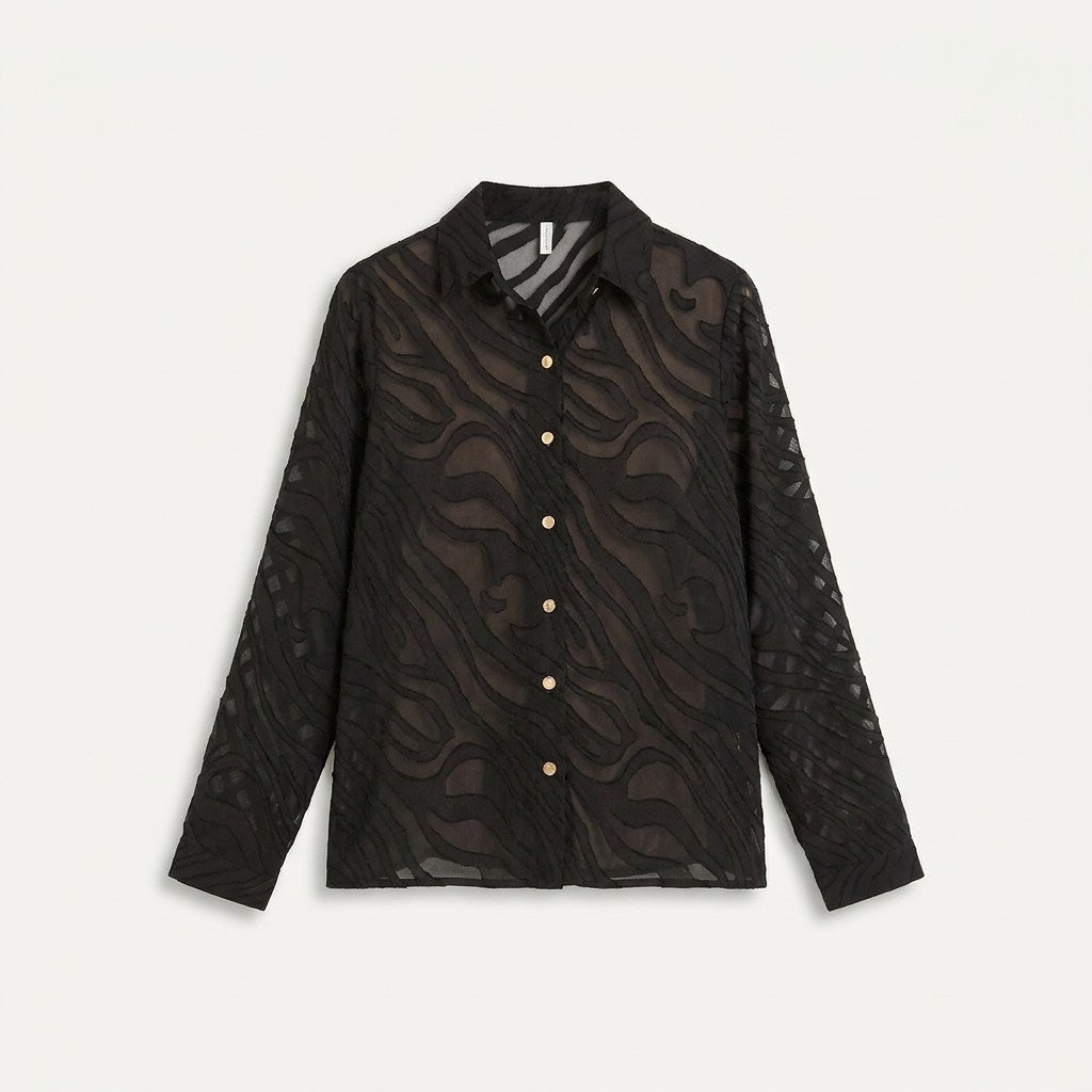 Blusa de Fantasía Negro en plano
