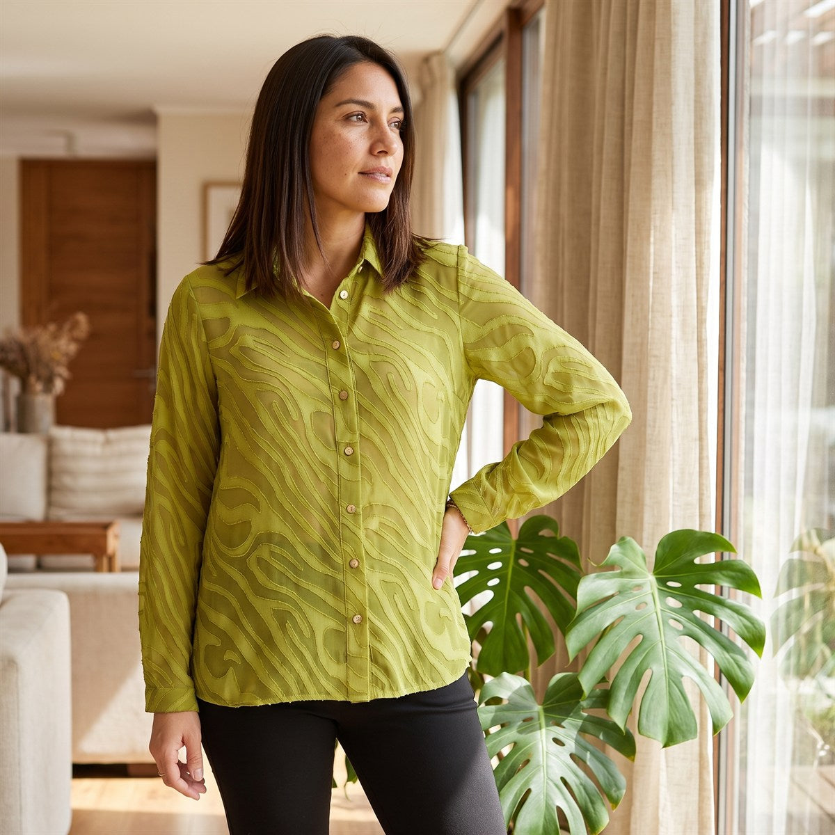 Blusa de Fantasía Verde lifestyle