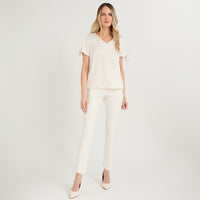 Blusa Manga Corta Escote V Arena