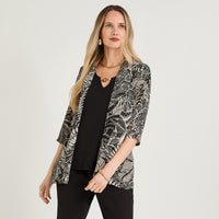Blusa Twin Set Manga 3/4 con Tapado Negro