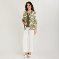 Blusa Twin Set Manga 3/4 con Tapado Verde