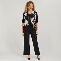 Blusa Twin Set con Tapado y Collar Negro