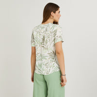 Blusa Manga Corta Plumeti Verde
