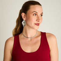 Peto Rojo Sin Mangas Elasticidad Media Sin Forro Calce Normal Tela Punto