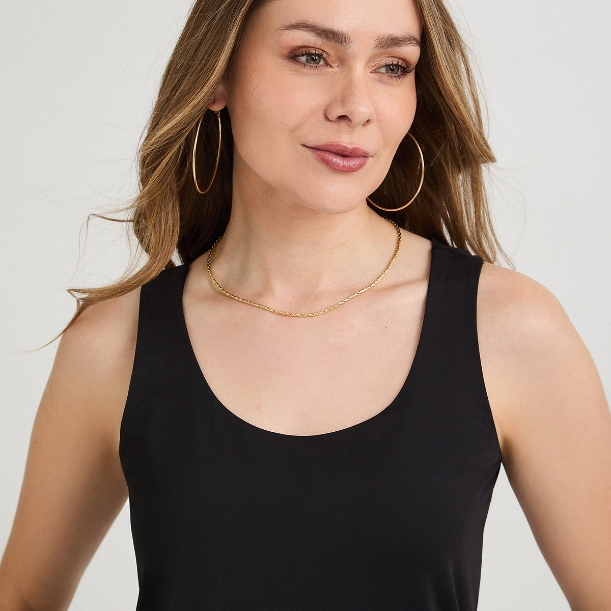 Polera Básica sin Mangas Negro