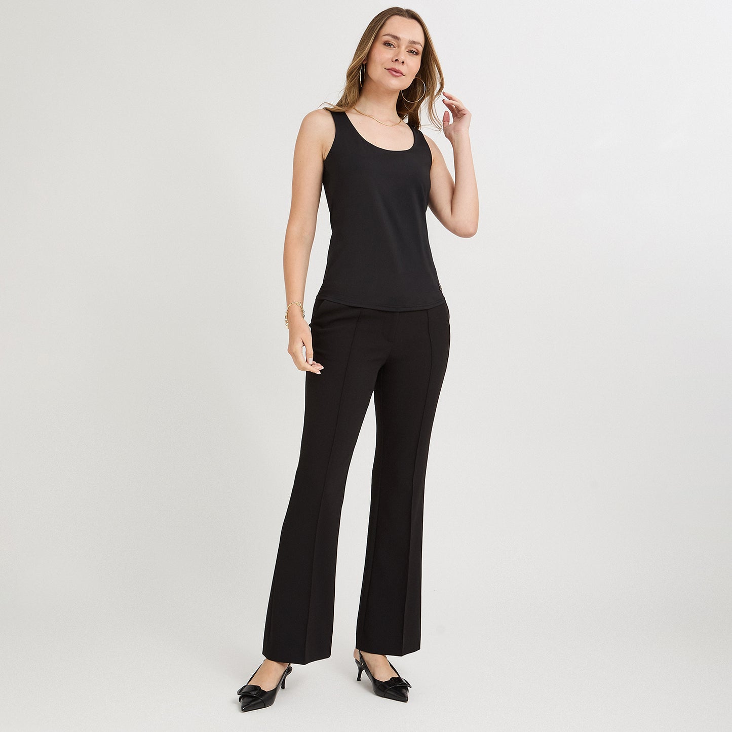 Polera Básica sin Mangas Negro
