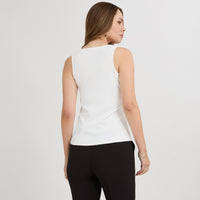 Polera Básica sin Mangas Blanco