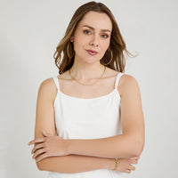 Polera Básica Manga Pabilo Blanco