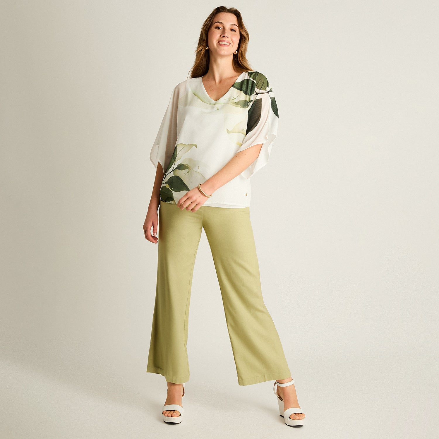 Túnica Verde Hoja Oversize