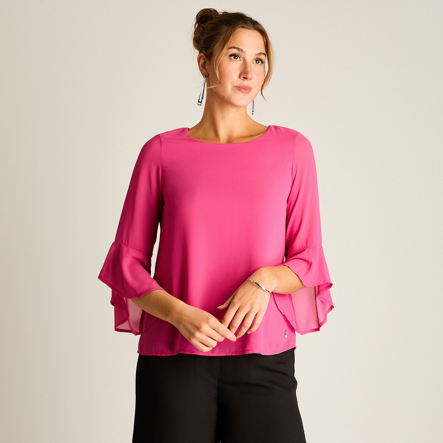 Túnica Brillo de Fiesta Fucsia