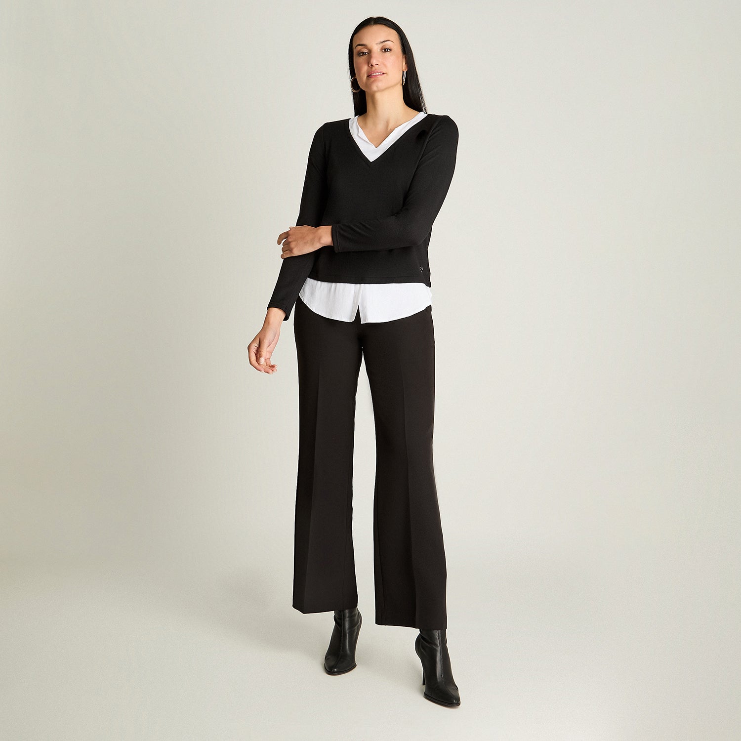 Polera Tejida Twin Set Blusa Negro Lorenzo Di Pontti
