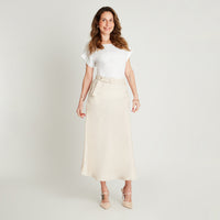 Falda Arena Midi Acampanada Lorenzo di Pontti