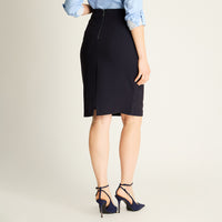 Falda Azul Midi