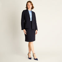 Falda Azul Midi