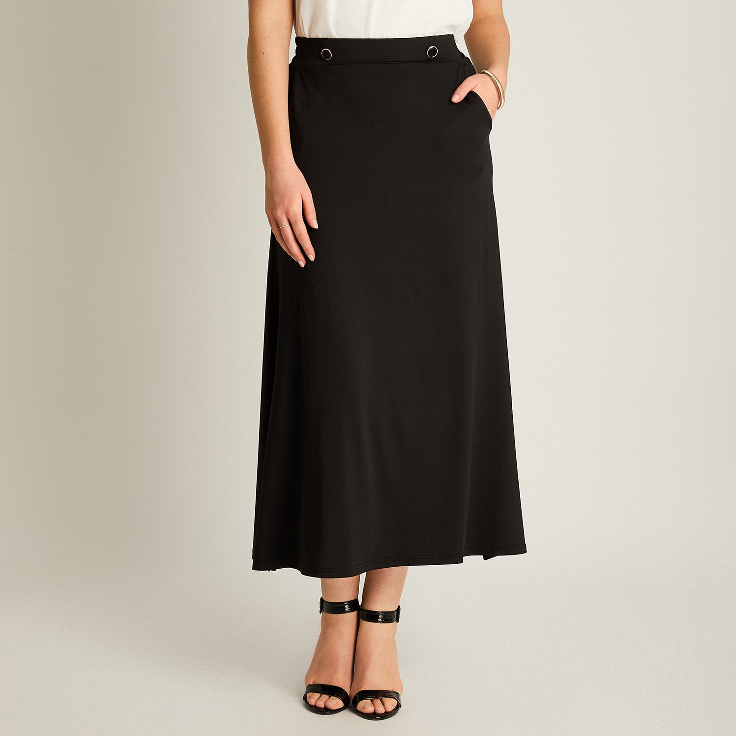 Falda Midi Negra