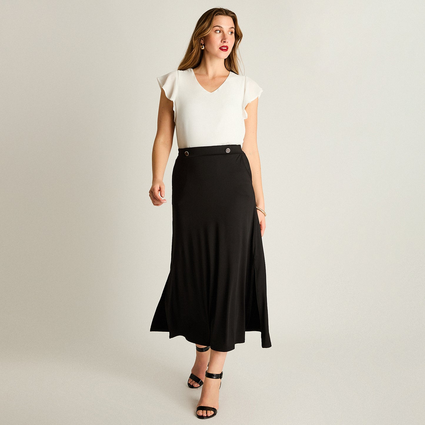 Falda Midi Negra
