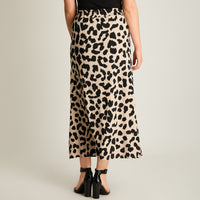 Falda Midi Animal Print Arena