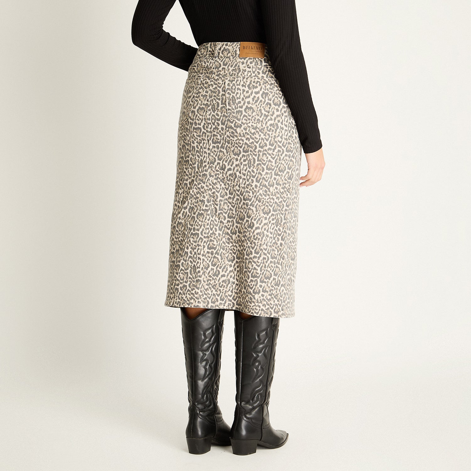 Falda Midi Animal Print