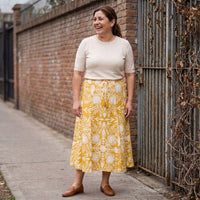 Falda Mostaza Maxi No Elasticado Calce Normal lifestyle