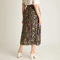 Falda Azul Maxi No Elasticado Calce Normal