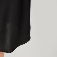 Falda de Satín Negro