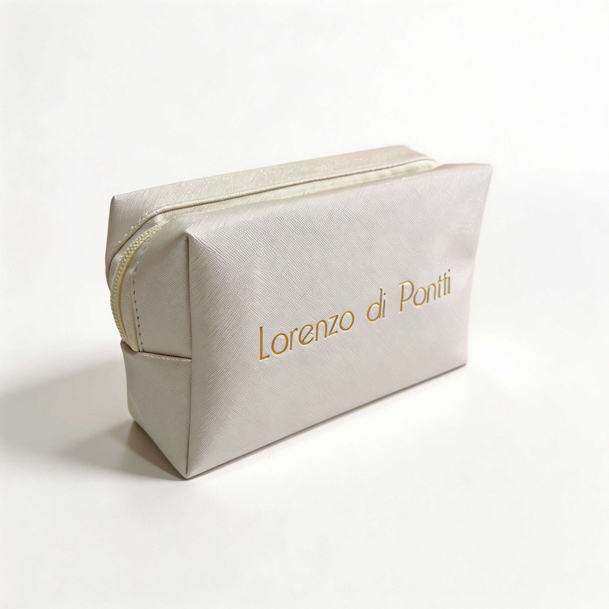 Cosmetiquero Crudo Cierre - Lorenzo di Pontti