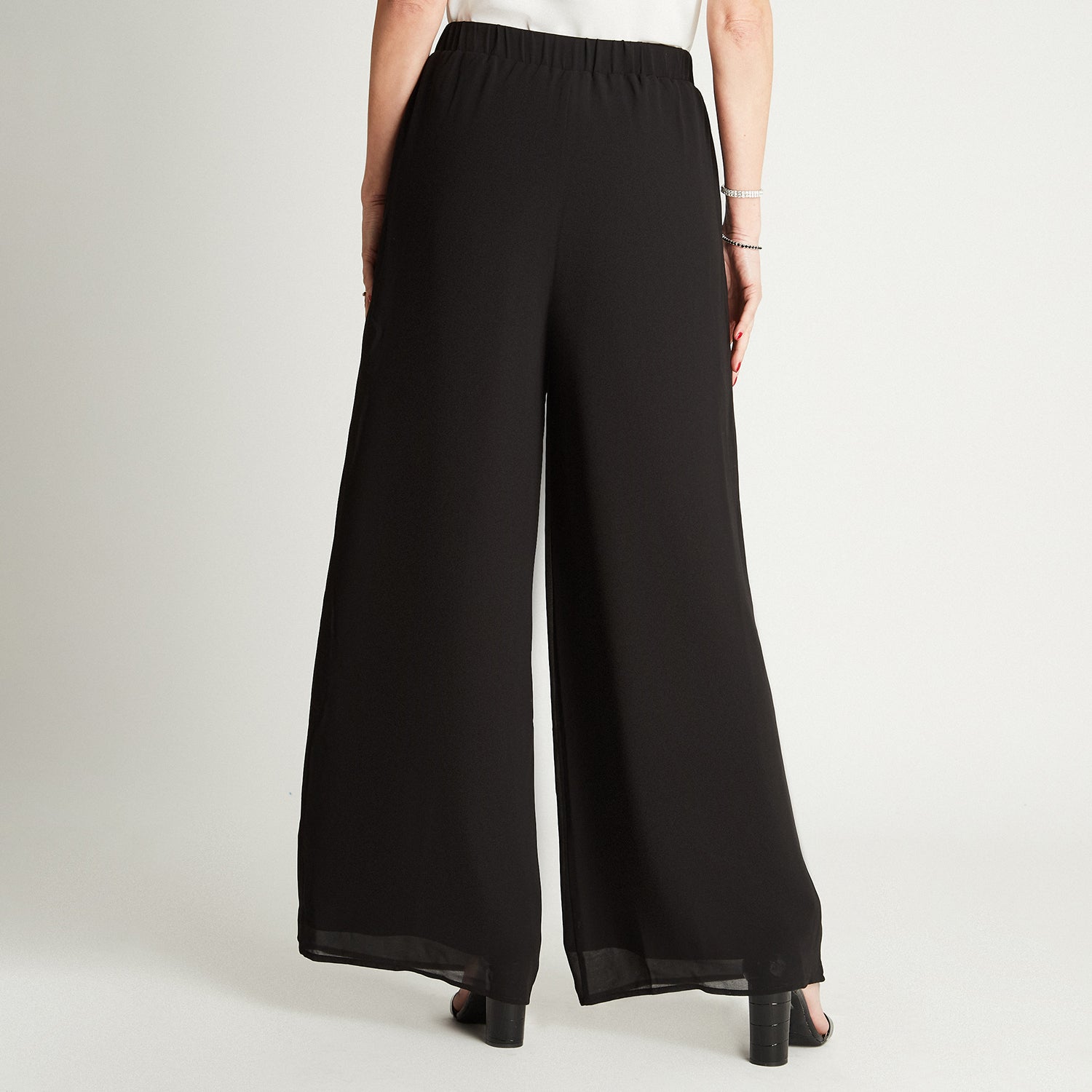 Pantalón Negro Palazzo Lorenzo di Pontti