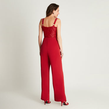 Enterito Rojo Sin Manga Tirantes Lorenzo di Pontti