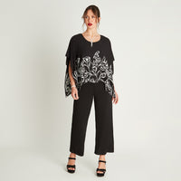 Enterito Negro Sin Manga Cuello Redondo Lorenzo di Pontti