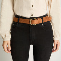 Cinturón Con Aplicación Camel Curvi