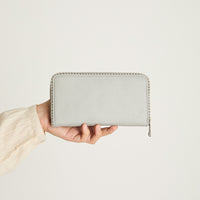 Billetera Metalizada Plata Curvi