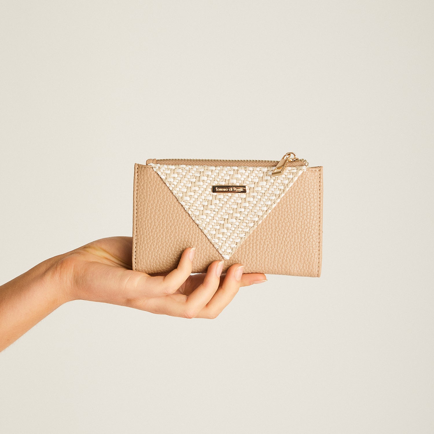 Billetera Beige Sin Forro