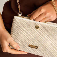 Cartera Blanco Con Forro