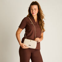 Cartera Beige Con Forro