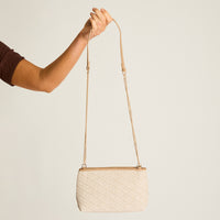 Cartera Beige Con Forro