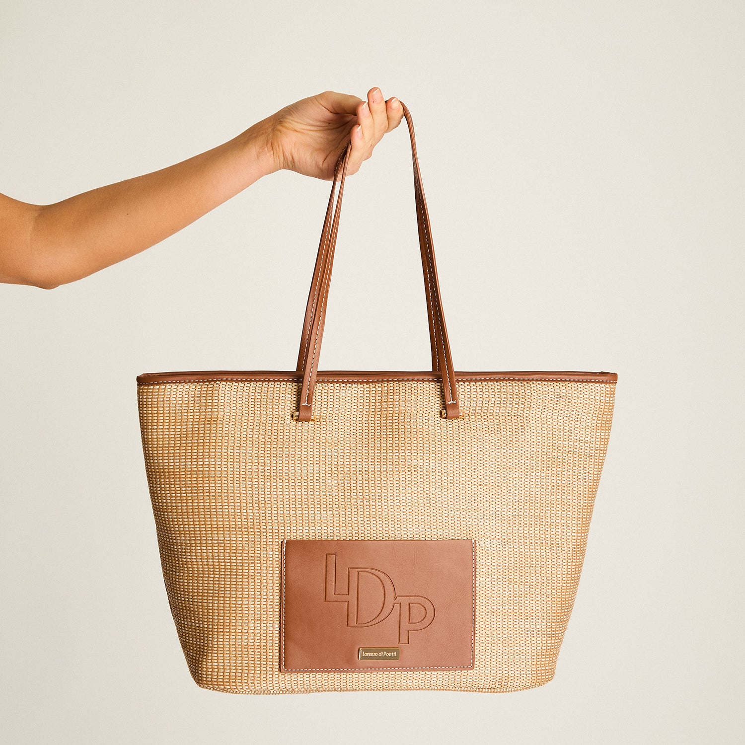 Cartera Camel Con Forro