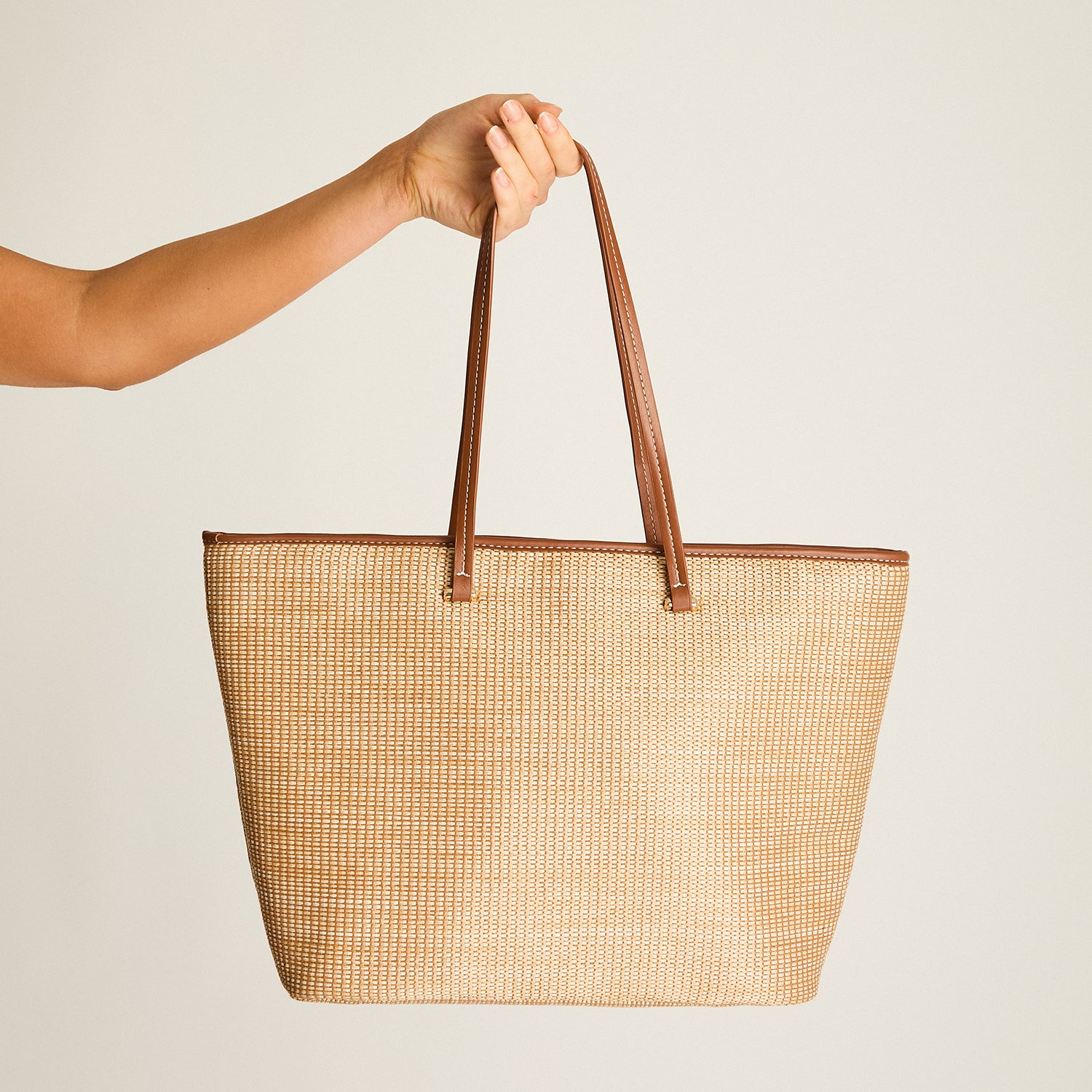 Cartera Camel Con Forro