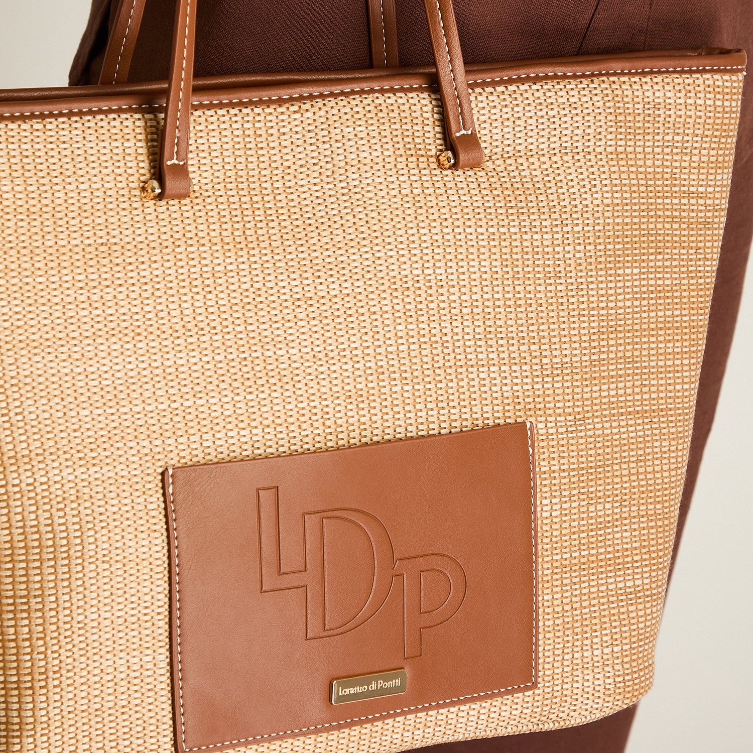 Cartera Camel Con Forro