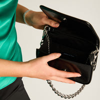 Cartera Negro Con Forro