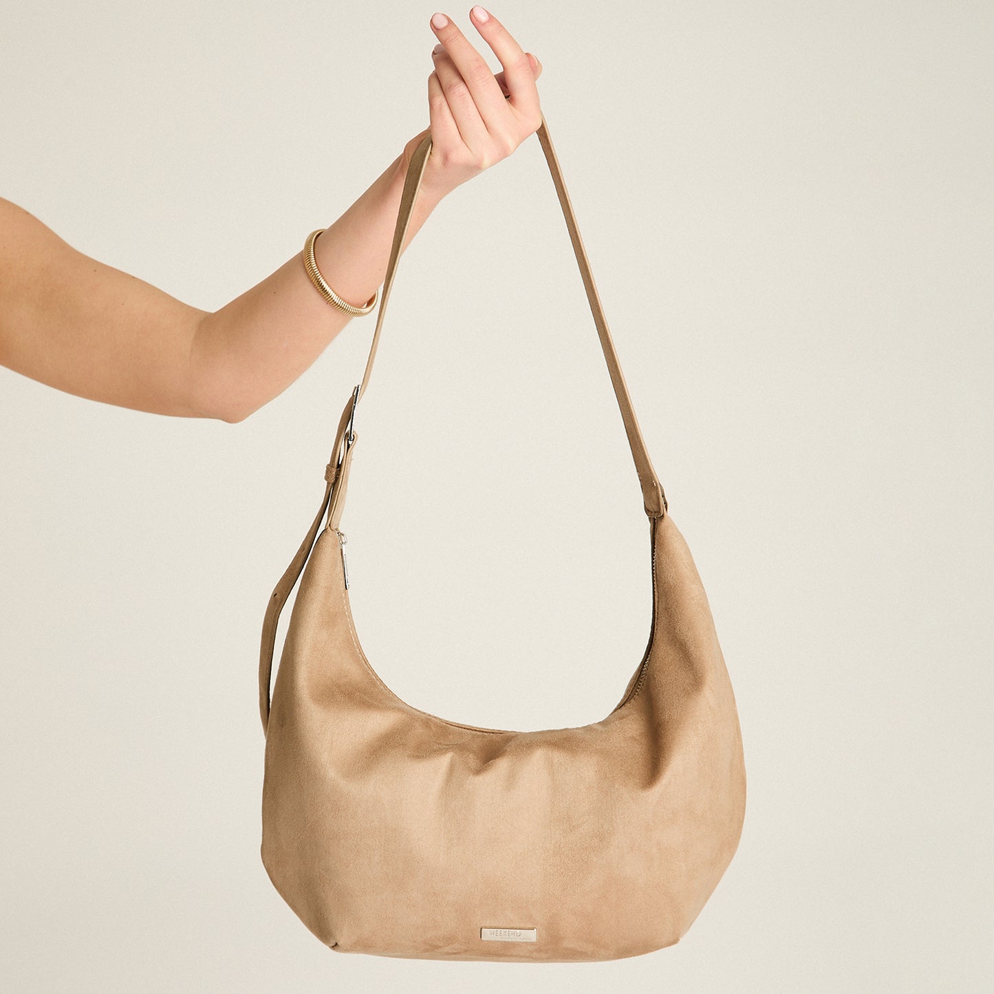 Cartera Taupe de Hombro